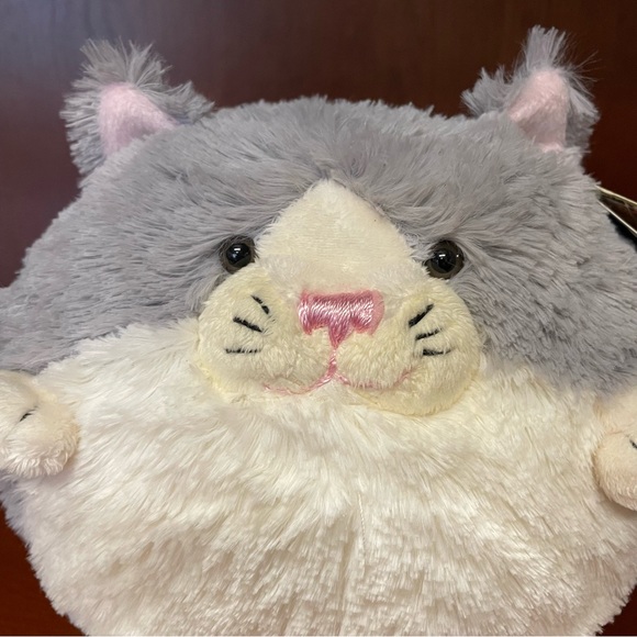 NWT Vintage Squishable Mini 7” Grey and White Kitty Cat Stuffed Animal Toy 2011 - Picture 2 of 10